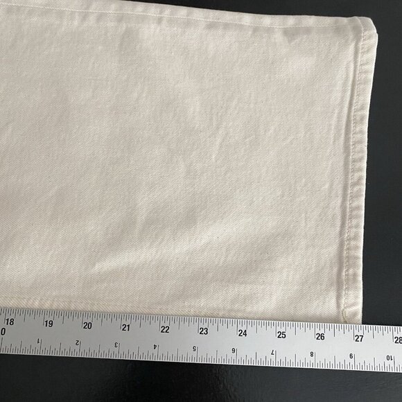 & Other Stories Treasure Cut Wide Leg Jeans Size 30 High Waist Ankle Crop Cream - Picture 14 of 16